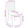 vidaXL Dining Chairs 2 pcs Light Brown 50 x 52.5 x 91 cm