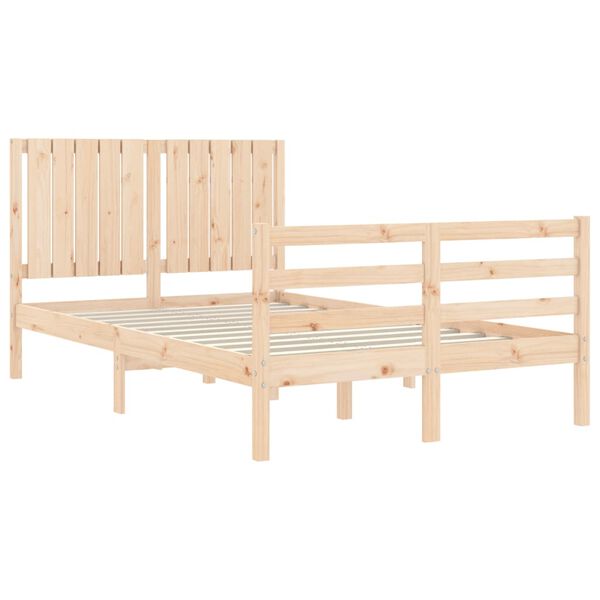 vidaXL Bed Frame without Mattress 120x200 cm Solid Wood