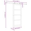 vidaXL Sliding Door ORKDAL Natural 86 x 211 cm