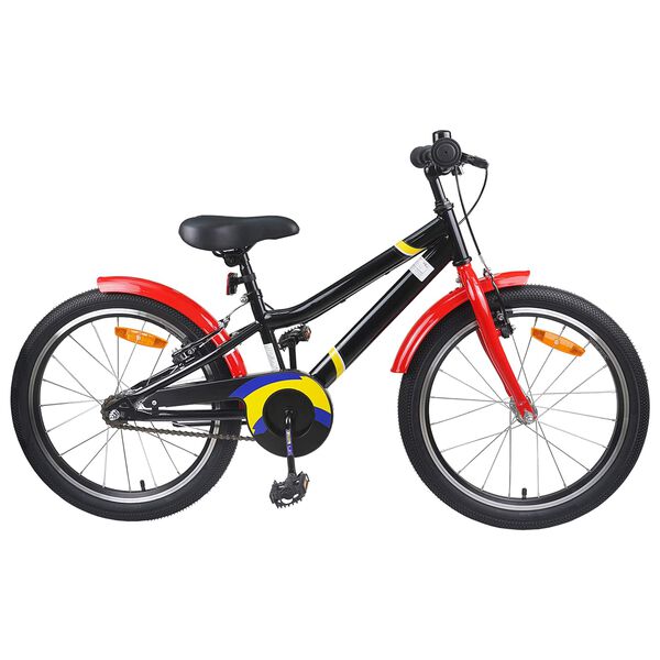 vidaXL Kids Bike 20'' for 6-11 Years Old Black Red