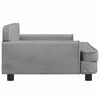 vidaXL Kids Sofa Light Grey 90x53x30 cm Velvet
