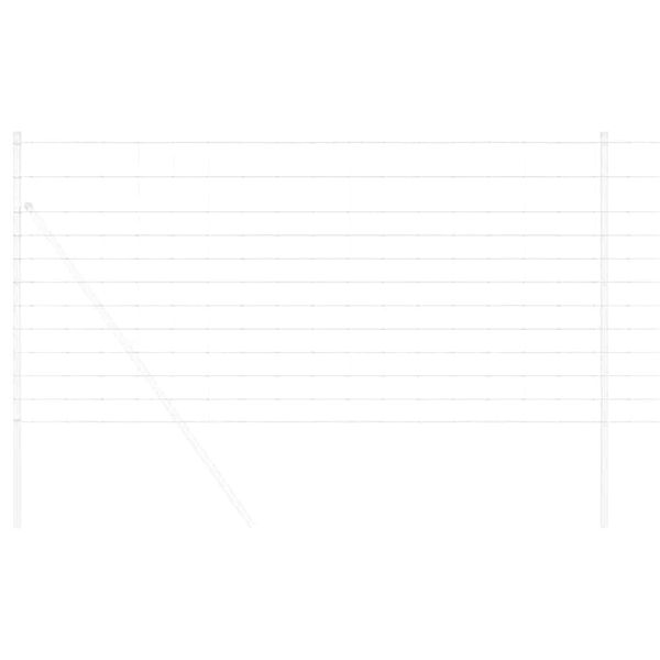 vidaXL Field Fence Silver 50 x 1.2 m Galvanised steel