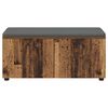 vidaXL Hall Bench with Cushion with Storage Old Wood 100 x 38 x 46 cm