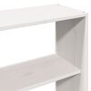 vidaXL Bookcase Bed without Mattress White 180x200 cm Super King Solid Wood