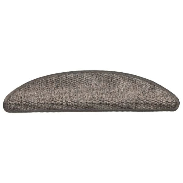 vidaXL Stair Mats Self-adhesive Sisal-Look 30 pcs 56x17x3 cm Grey and Beige