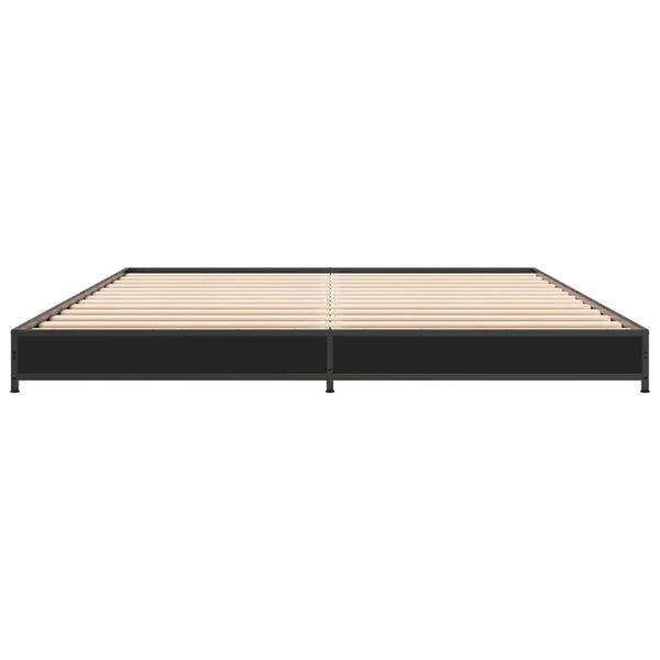 vidaXL Bed Frame without Mattress Black 120x200 cm