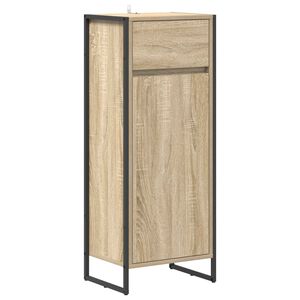 vidaXL Bathroom Cabinet Sonoma 40 x 30 x 100 cm Engineered Wood