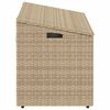 vidaXL Garden Storage Box Beige 110x50x58 cm Poly Rattan