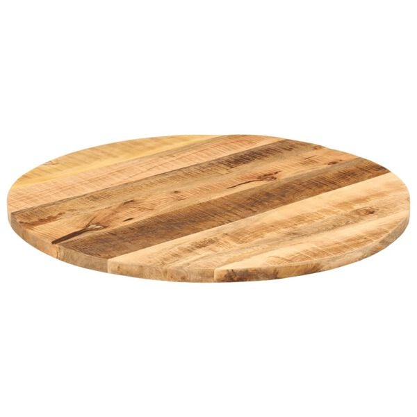 vidaXL Table Top &Oslash; 80x3.8 cm Round Solid Wood Rough Mango