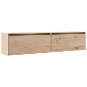 vidaXL Wall Cabinets 2 pcs 80x30x35 cm Solid Wood Pine