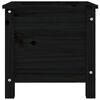 vidaXL Garden Planter Black 40x40x39 cm Solid Wood Pine