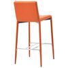 vidaXL Bar Stools 2 pcs Orange Faux Leather