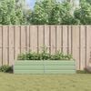 vidaXL Planter Pastel Green 195 x 100 x 45 cm Galvanised Steel