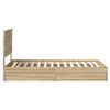 vidaXL Storage Bed with Drawer Sonoma Oak 100 x 200 cm Engineered Wood