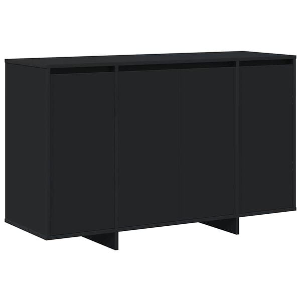 vidaXL Sideboard Black 120 x 41 x 75 cm Engineered wood