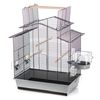 Duvoplus Bird Cage with Accessories Iza 3 58x38x65 cm Grey and Black