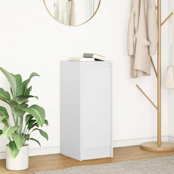 vidaXL Sideboard White 29.5x34x76 cm Engineered Wood