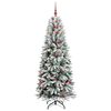 vidaXL Artificial Christmas Tree with 300 LEDs White 78 x 78 x 210 cm