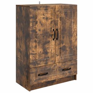 vidaXL Sideboard Smoked Oak 66 x 34.5 x 92 cm Engineered Wood
