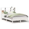 vidaXL Bookcase Bed without Mattress White 160x200cm Solid Wood Pine