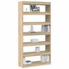 vidaXL Book Cabinet Sonoma Oak 100 x 30 x 198 cm Engineered Wood