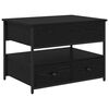 vidaXL Coffee Table Black Oak 70 x 50 x 54.5 cm Engineered Wood