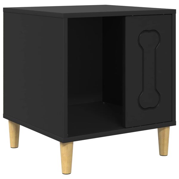 vidaXL Dog House Black 44 x 42 x 49 cm Engineered Wood
