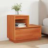 vidaXL Bedside Cabinet Wax Brown 60 x 34 x 51 cm Engineered Wood