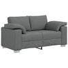 vidaXL Sofa Dark Grey 160 x 77 x 82 cm Fabric