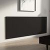 vidaXL Wall Headboard Black 240x1.5x80 cm Engineered Wood