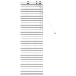 vidaXL Venetian Blind White 45 x 130 cm 35 mm Solid Paulownia Wood
