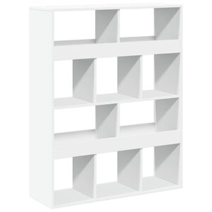 vidaXL Room Divider White 100x33x125,5 cm Engineered Wood