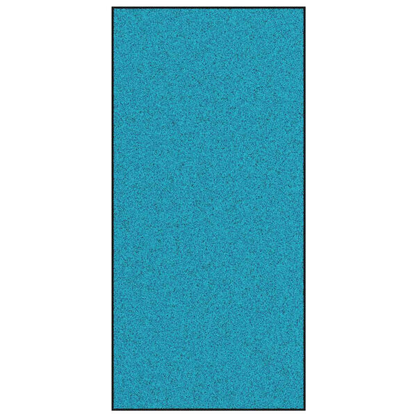 vidaXL Doormat Other Cyan and Black 120 x 250 cm Polyamide and PVC
