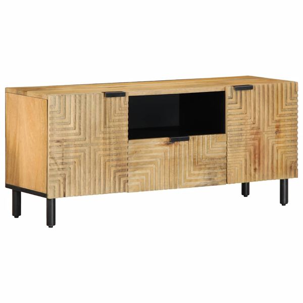 vidaXL TV Cabinet Brown 105x33x46 cm Solid Wood Mango
