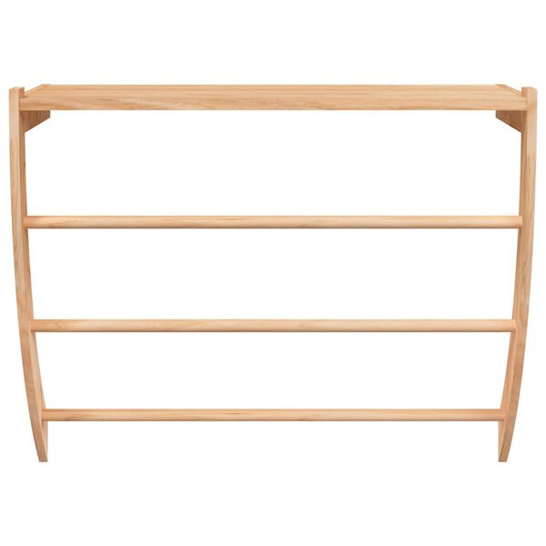 vidaXL Towel Rack 60x25.5x49 cm Solid Wood Walnut