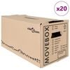 vidaXL Moving Box 20 pcs Natural 59 x 31.5 x 31.5 cm Cardboard