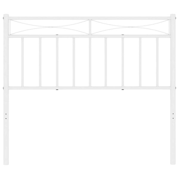 vidaXL Metal Replace Headboard White 100 cm