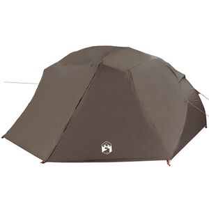 vidaXL Fishing Tent Brown 514 x 465 x 187 cm Polyester and Fiberglass