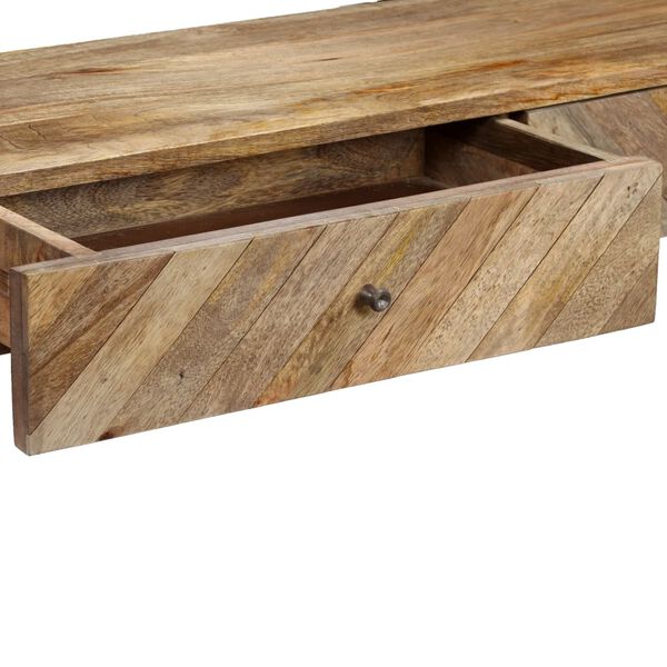 vidaXL Console Table Solid Mango Wood 118x30x80 cm
