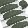 vidaXL Stair Mats Self-adhesive 30 pcs 65x21x4 cm Green Half Round Large