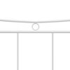 vidaXL Bed Frame without Mattress White Metal 120x200 cm