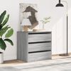 vidaXL Corner Chest of Drawers Grey Sonoma 60x41x58 cm Engineered Wood