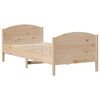 vidaXL Bed Frame without Mattress 100x200 cm Solid Wood Pine