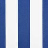 vidaXL Manual Retractable Awning with LEDs Blue and White 2.5 x 2 m