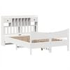 vidaXL Bed Frame without Mattress White 140x190 cm Solid Wood Pine