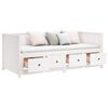 vidaXL Day Bed without Mattress White 80x200 cm Solid Wood Pine