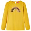 Kids' T-shirt with Long Sleeves Ochre 128