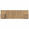vidaXL Headboard with Cabinet 3 pcs Artisan Oak Engineered Wood