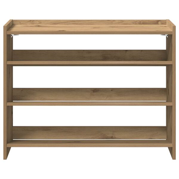 vidaXL Shoe Rack Artisan Oak 80x25x62 cm Engineered Wood