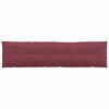 vidaXL Back Pillow Wine Red 200 x 19 x 50 cm Fabric